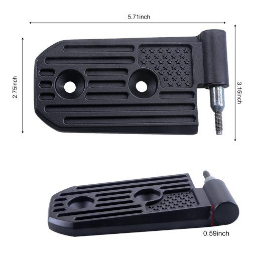 Kit de Bisagra de Puerta BESTAOO para Jeep Wrangler JL JLU & Gladiator JT Unlimited Rubicon Sahara Sports 2018-2024, Aleacion de Aluminio, Negro, 8 Piezas - Imagen 6