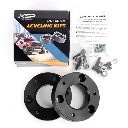 KSP 2" Silverado Kit de Elevacion, 2in Espaciadores de Elevacion de Suspension Delantera Compatible Con Chevy Silverado GMC Sierra 1500 2007-2022, 2pcs Espaciadores de Riel de Aluminio Aumentan 2inch de Espacio en Camionetas y Camiones - Imagen 8