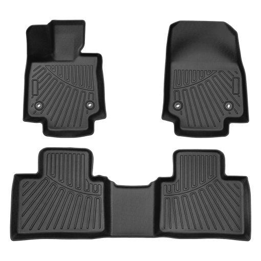 Tapetes para Piso Compatibles con Lexus RX RX350 RX350h RX500h 2023 2024 (NO para RX450h+ PHEV) Accesorios Juego de Alfombrillas para la 1ra & 2da Fila Protector de Piso para Todo Clima Alfombrillas Resistentes a Todo Clima