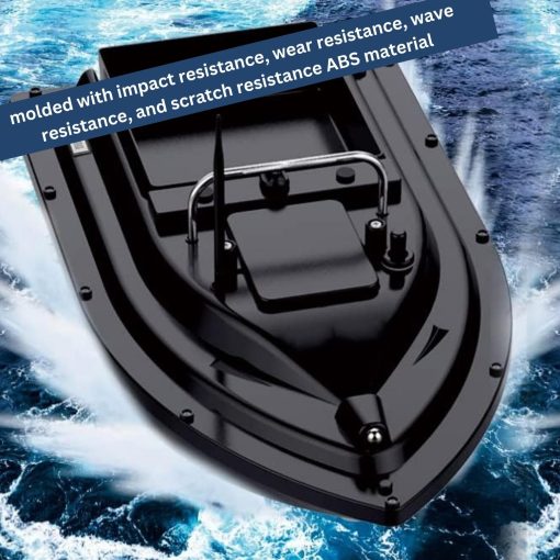 Bote de Pesca, Bote de Senuelo RC, Bote de Pesca 500m/546Yards de Distancia, Control Remoto Automatico de 2kg/4.4LBS con 2 Baterias y Motores Dobles, Herramienta de Pesca Barco de Control Remoto Senuelo - Imagen 4