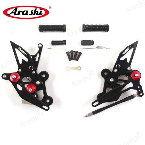 Arashi (Version 2.0) Rearsets para Suzuki GSX-S750 GSX-S 750Z 2015-2022 / GSR750 2011-2017 Accesorios de Motocicleta Reposapies Ajustables Rear Sets GSR GSXS 750 GSXS750 Negro 2012 2013 2014 2016 2018 2019 - Imagen 6