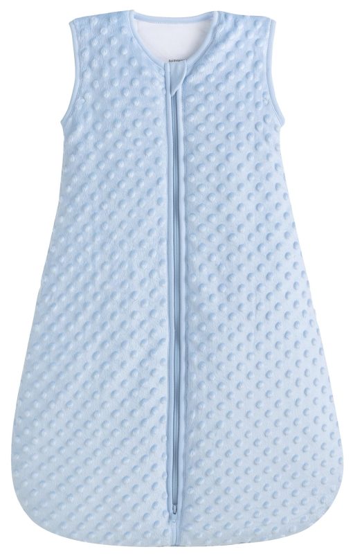 Saco de dormir acolchado y calido modelo de invierno BABYINABAG, Saco de felpa Minky Dot, 2.5 Tog para bebes y ninos pequenos (Mediano (10-24 meses))