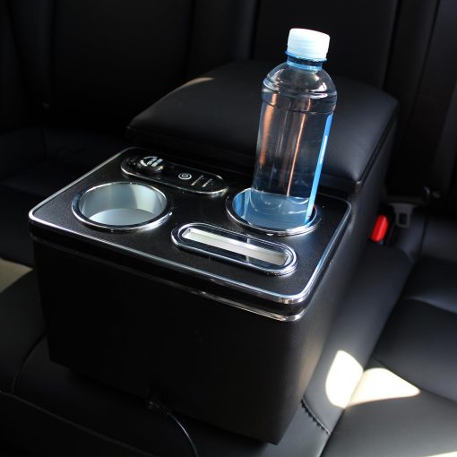 Organizador de Consola Central de Coche Tocsho para Asiento Trasero con Portavasos y Soporte para Telefono para Autos Universales Cajon de Almacenamiento de Asiento Trasero - Imagen 4