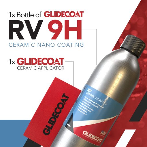 Revestimiento Ceramico Glidecoat RV (250ml) - Revestimiento Ceramico 9H para RVs, Aeronaves, Autos y Mas - Mejor Que la Cera para RV y Mas Duradero que el Revestimiento Ceramico Regular para Autos - El Mejor Revestimiento Nano para la Carretera - Imagen 3