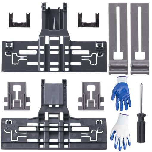 Gashwer Upgraded W10546503 Ajustador de Rack Superior & W10195839 Ajustador de Rack & W10195840 Ajustador de Rack Superior para Lavavajillas & W10250160 Clip de Brazo Bloqueo Compatible con Lavavajillas Whirlpool KitchenAid-WPW10546503