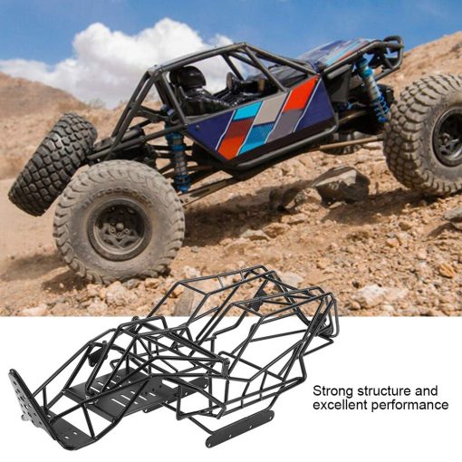Chasis de Vehiculo RC, Accesorio de Coche RC Estructura de Jaula de Metal Negro Apto para Wraith 90018 1/10 Escala Coche RC - Imagen 4