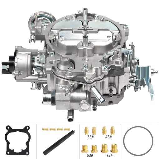 Carburador Rochester Quadrajet 4MV 4 BBL para 1906R 1904R, Compatible con GM Chevrolet Chevy Cadillac 1980-1989 con motor de 305-350C.I, Secundario de Vacio 600 650 750 CFM Carburador de Garganta 4 - Imagen 8