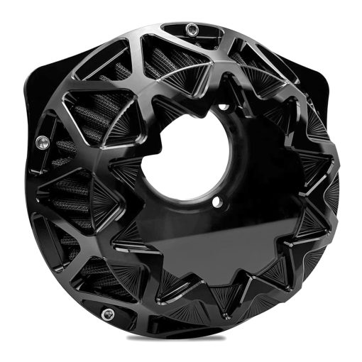 Filtro de aire y caja de admision para Harley Davidson Sportster 883 1200 Softail Touring street road king electra tri glide Dyna (Estilo Cruz - Todo negro, B-Para Softail/Dyna 93-15 / Touring 01-07) - Imagen 2
