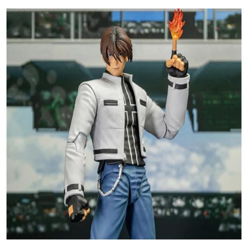 Testbrands Storm Collectibles Figura de Accion Kyo Kusanagi a Escala 1/12 de The King of Fighters 2002 UM, Blanco