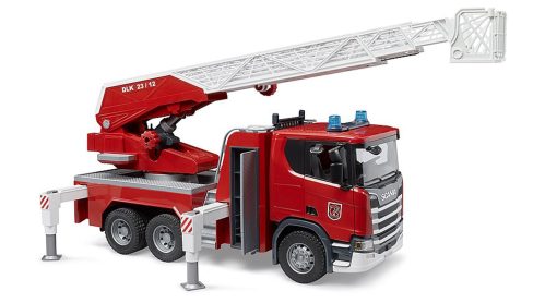 Bruder - Camion de bomberos SCANIA Super 560R con bomba de agua y modulo de luces y sonido (Reemplaza 03590) - Imagen 5