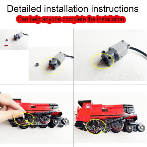 Kit de Motor y Control Remoto MYMG para Lego Hogwarts Express 75955, Ajuste de Velocidad por Control Remoto y APP, Compatible con Lego 75955 (Modelo no incluido) (Version de Control de Velocidad) - Imagen 6