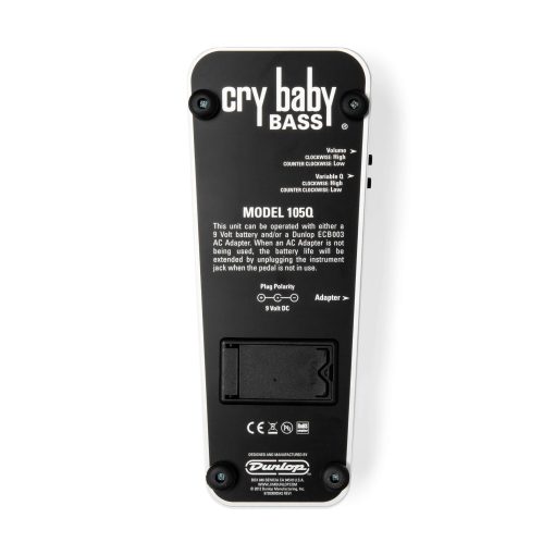 Pedal de Efectos para Guitarra JIM DUNLOP Cry Baby Bass Wah 105Q - Imagen 5
