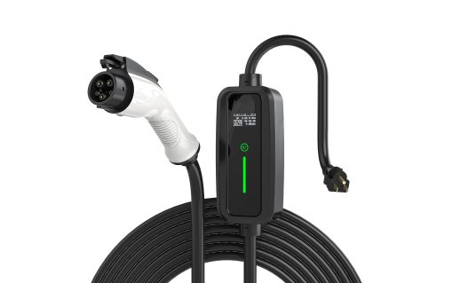 Cargador de Nivel 1 Rexing - 110V 16 Amp, Enchufe NEMA 5-15, Compatibilidad J1772, Cable Extendido de 17 pies