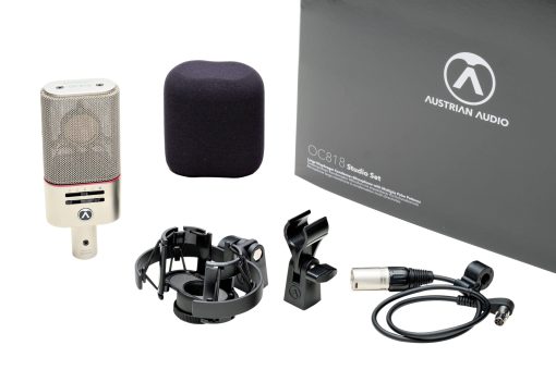 Austrian Audio OC818-STUDIO-SET, Microfono OC18, Montura de Arana, Clip de Microfono, Parabrisas, Estuche - Imagen 9
