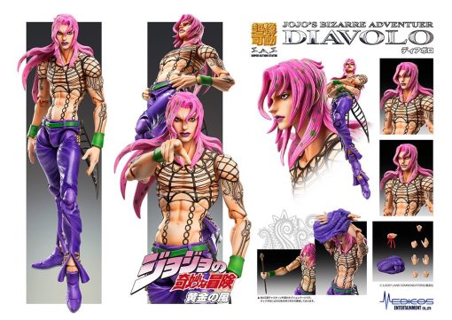 Medicos JoJo's Bizarre Adventure: Parte 5 - Golden Wind: Diavolo Super Action Statue - Imagen 6