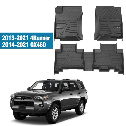Tapetes para Auto Compatibles con 2013-2021 4Runner & 2014-2021 GX460, Ajuste Personalizado Negro TPE Proteccion Integral para Asientos Delanteros y Traseros - Imagen 8