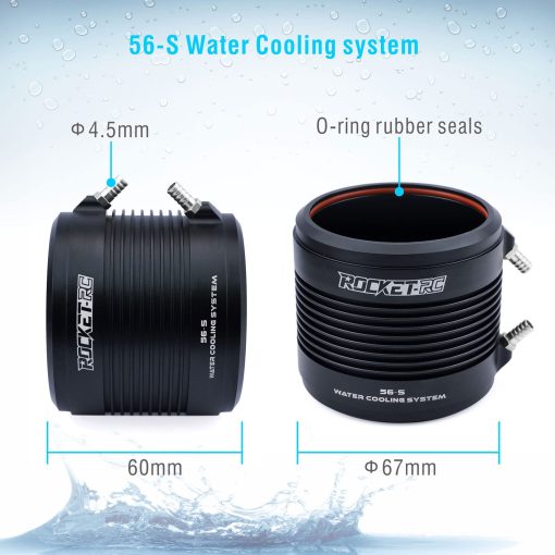 Motor Brushless para Barcos RC, Surpass Hobby 56102 1050KV Motor Brushless con Diseño de Refrigeracion para Barcos RC (1050kv) - Imagen 6