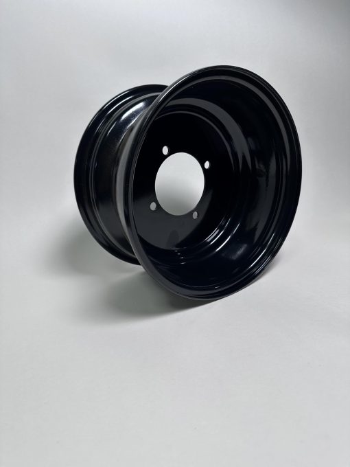 Llanta delantera de acero Kandi OEM de 10" para GoKarts de 150cc, 200cc y 250cc Ajuste perfecto KD-150GKA-2 KD-200GKA-2, KD-150GKH-2, 200GKH-2, KD-150FS, KD-250FS,KD-150GKR, KD-250GKA-2Z (Negro Brillante) - Imagen 6