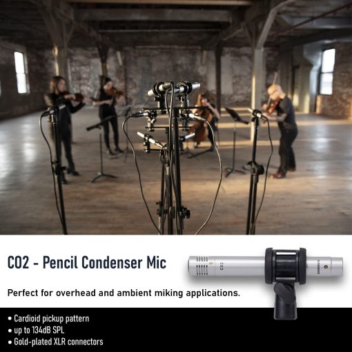 Kit de Microfono de Bateria Samson DK707 de 7 Piezas con 7 Cables Premium XLR, XLR-M a XLR-F - Bundle de Accesorios de Grabacion - Imagen 5