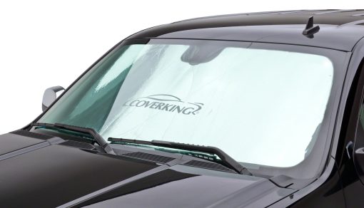 Parasol personalizado Coverking para modelos selectos de Cadillac Catera - Espuma de Mylar reflectante (Plata) - Imagen 6