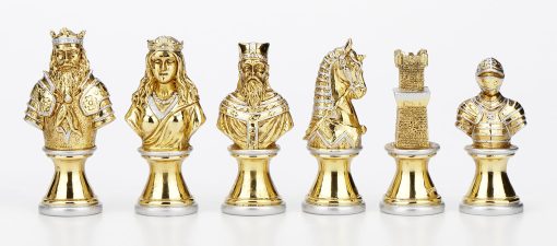 Set de Piezas de Ajedrez Medieval Metalico Veronese Design 3" Aleacion de Zinc - Imagen 2