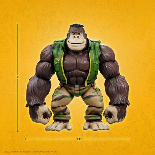 Super7 Teenage Mutant Ninja Turtles Ultimates W7 - Figura de Accion Guerrilla Gorilla - Imagen 5