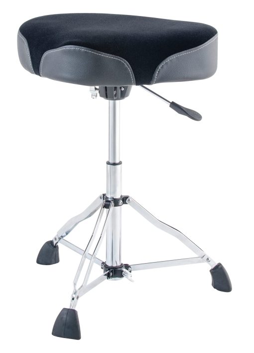 Banqueta de bateria Dixon Premium Hydraulic Wide 19" con Tela Negra