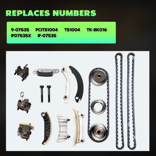 Kit de Cadena de Tiempo SCITOO compatible con 2007-2015 para Cadillac para Buick para Chevrolet para GMC para Saab para Saturn para Suzuki CTS SRX Enclave LaCrosse ATS XTS aro Ca 3.0L 2.8L 3.6L 3.2L 9-0753S - Imagen 4