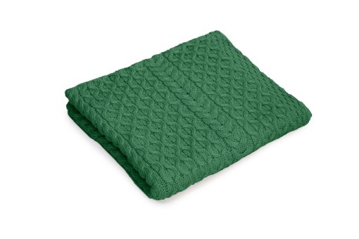Cobertor de cama SAOL Irish Aran 100% Lana Merino Suave 60x36 Pulgadas (Verde)