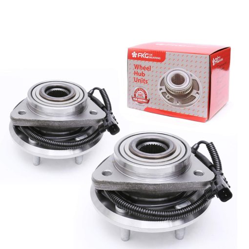FKG 513270 Conjunto de Cojinete de Cubo de Rueda Delantera para Dodge Nitro 2007-2011, Jeep Liberty 2008-2012, 5 Birlos con ABS Juego de 2