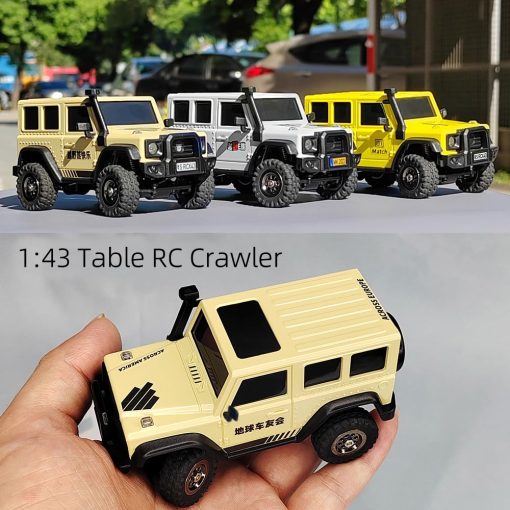 Coche de Control Remoto LDARC SoloGood X43 Coche de Escalada Mini 4WD a Escala 1:43 para Adultos 2.4GHz 1/43 Coche RC (Amarillo Desierto) - Imagen 6