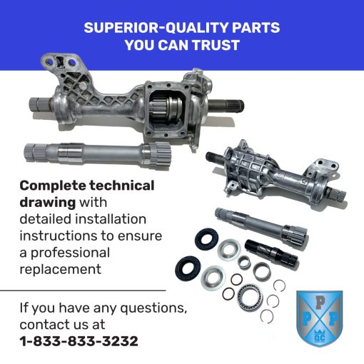 Kit de Eje Intermedio del Diferencial del Eje Delantero Derecho de Piezas Premium Qc, Conjunto de Reparacion de Eje Interno, Compatible con Ram 1500 2012-2022, Garantia de 5 anos OEM: 68257420AF 68257421AF 68257422AF 722N695BKA - Imagen 2