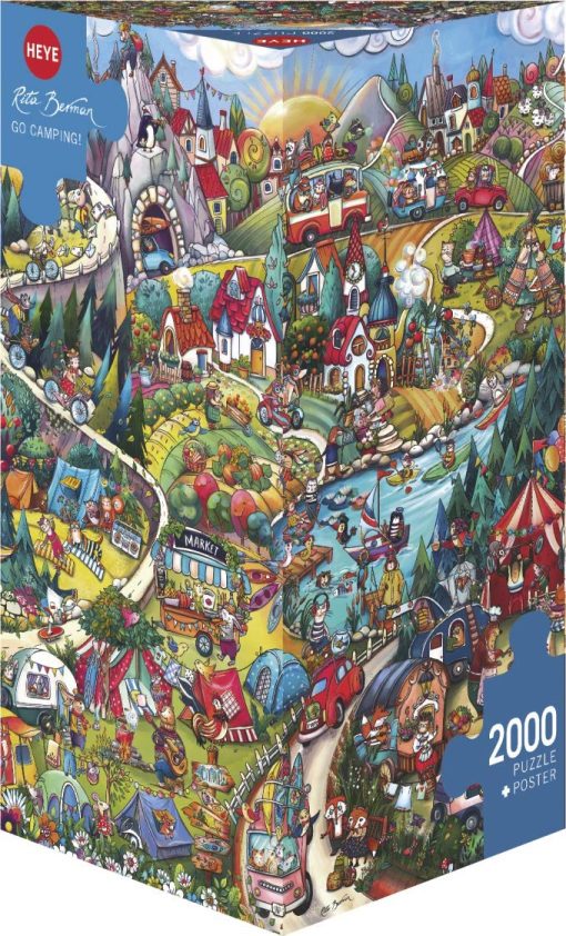 Rompecabezas de 2000 Piezas Go Camping de Heye