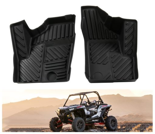 Juegos de alfombrillas delanteras para RZR, A&UTV PRO Protectores de piso Anti-intemperie Compatible con Polaris RZR XP 1000 900 S XC Turbo 2 Puertas Accesorios Reemplaza # 2880414