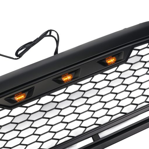 Parrilla de malla delantera DYRDINSHOW en ABS Compatible con Toyota Tacoma 2005-2011 (Negro Mate) - Imagen 6