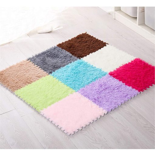 Cozylkx Tapete de Piso de Rompecabezas, Tapetes de Espuma Esponjosa, 16 Alfombras de Alfombra Mullida para Habitacion de Ninos, Habitacion de Bebe, Decoracion de Guarderia - Imagen 7