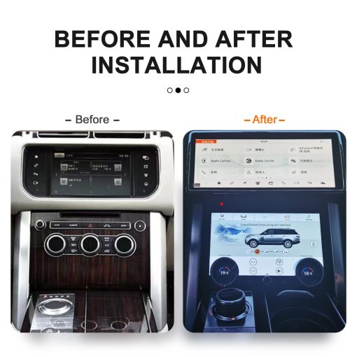 Panel de Control de Aire Acondicionado de 10 Pulgadas con Pantalla Tactil LCD para Land Rover Range Rover Vogue L405 2013-2017, Version Mejorada con Guia de Instalacion, Asv-LRAC10-us - Imagen 3