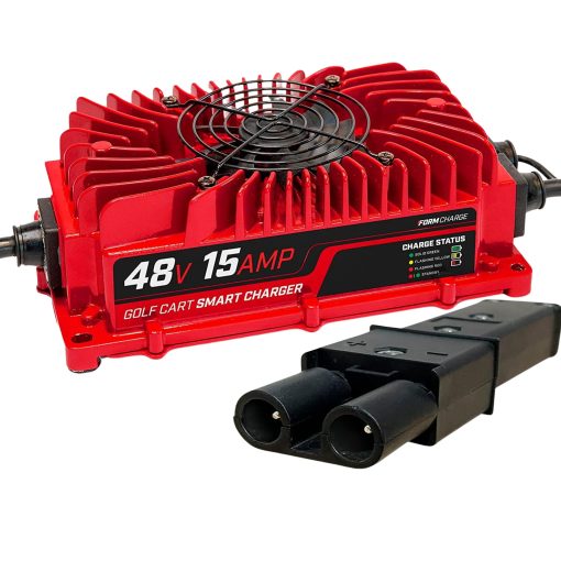 Cargador de bateria FORM 15 AMP para carritos de golf Yamaha G19-G22 de 48 voltios