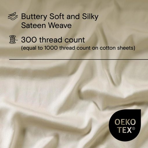 Funda de Edredon SIJO AiryWeight Tencel, 100% Lyocell Derivado de Eucalipto, Extra Suave, Mejores Sabanas de Refrigeracion por Architectural Digest (Fog, Full/Queen 90"x90") - Imagen 3