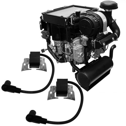 Bobina de encendido izquierda y derecha compatible con Kawasaki V-Twin Engine FD731V, Reemplazo 21121-2105, 21121-2106 - Imagen 3