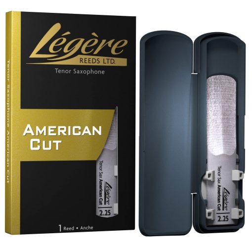 L?g?re Reeds - Cana de saxofon tenor, American Cut, Resistencia 2.25 (TSA2.25) - Cana de viento de madera sintetica premium