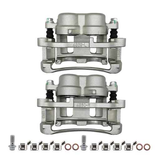 Pinzas de freno de disco Chefull para Chevrolet Blazer 98-05 / S10 98-04, para GMC Jimmy 98-05, Sonoma 98-04, para Isuzu Hombre 98-00, para Oldsmobile Bravada 98-01, Lado delantero del conductor y del pasajero, 18B4695, 18B4694 - Imagen 2