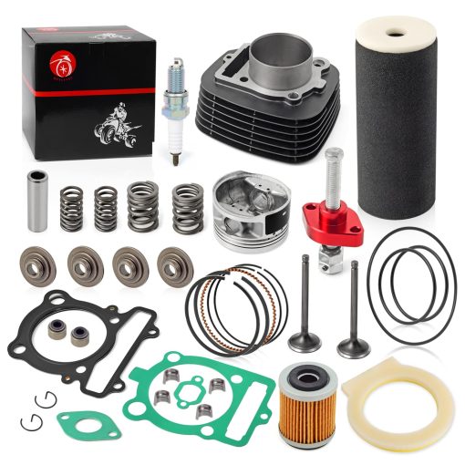 Kit de reconstruccion de extremo superior 83mm Cilindro Piston Anillo & Kit de Valvula de Admision y Escape Filtro de Aire Espuma Para YAMAHA Warrior 350 Raptor 350 1990-2011 - Imagen 3