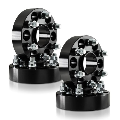 Espaciadores de Rueda Hubcentric Customadeonly 1.5" 6x5.5 Compatible para Toyota Tacoma 1995-2008, Tundra 2000-2006, T100 1993-1996, 4Runner 1984-2008, Pick Up 1980-1995 (4 piezas 106mm M12x1.5 Negro) 6x139.7 38mm