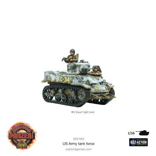 Warlord Games Achtung Panzer! US Army Tank Force 1:56 Kit de modelo de plastico para wargaming de mesa militar - Imagen 5