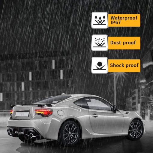 Juego de luces traseras LED VLAND compatibles con Scion Fr-s 2013-2016 Toyota86/Subaru Brz 2013-2020 con secuencia ambar, estilo OE ensamblaje de lampara trasera que incluye lados del pasajero y del conductor, humo/tintado - Imagen 4