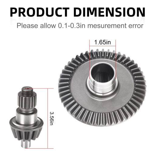 Engranaje del anillo y piñon diferencial trasero para Honda Recon Sportrax 250 TRX250 TE TM EX TRX250X 1997-2023 - Imagen 4