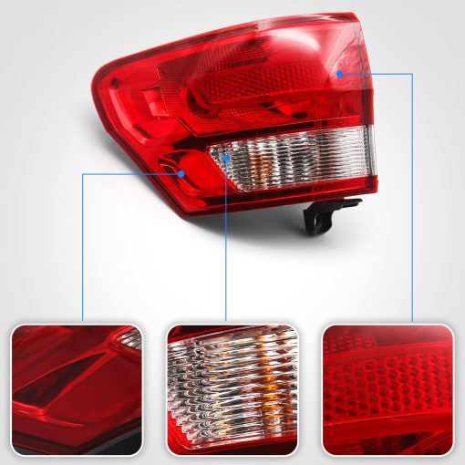 Huray Luz Trasera Exterior para Jeep Grand Cherokee 2011-2013 Lampara Trasera de Repuesto Estilo OE Lado del Conductor LH - Imagen 5