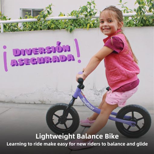 Bicicleta de Equilibrio JOYSTAR de 12 Pulgadas para ninos y ninas de 18 meses, 2, 3, 4 y 5 anos, Bicicleta Ligera con Manillar y Asiento Ajustables, Bicicleta Regalo para Ninos y Ninas de 2 a 5 anos - Imagen 6