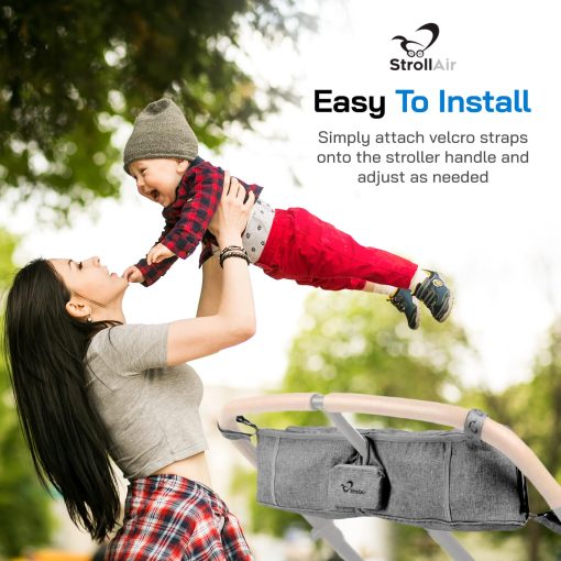 Organizador doble para cochecito StrollAir Universal, Portavasos aislado para cochecito TWIN WAY Mountain Buggy Bumbleride Indie Twin Bob Duallie & Baby Jogger City Mini - Imagen 6